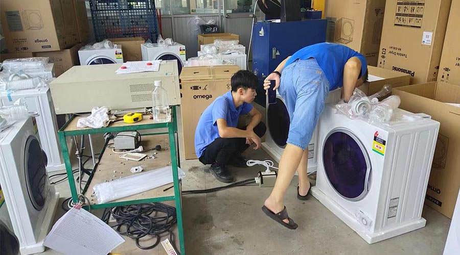 驗貨省心省力！澳洲omega客戶稱贊衣物烘干機(jī)代工質(zhì)量高